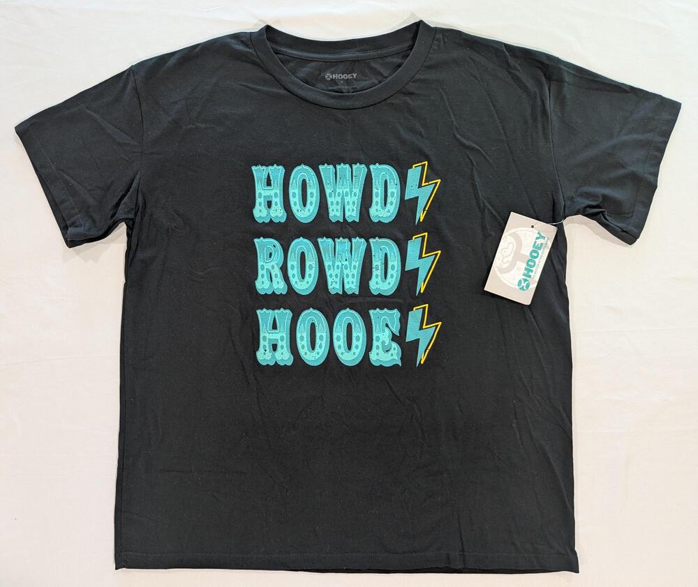 Hooey Shirt Mens XL Black Howdy Rowdy Hooey Western Lightning Graphic Tee